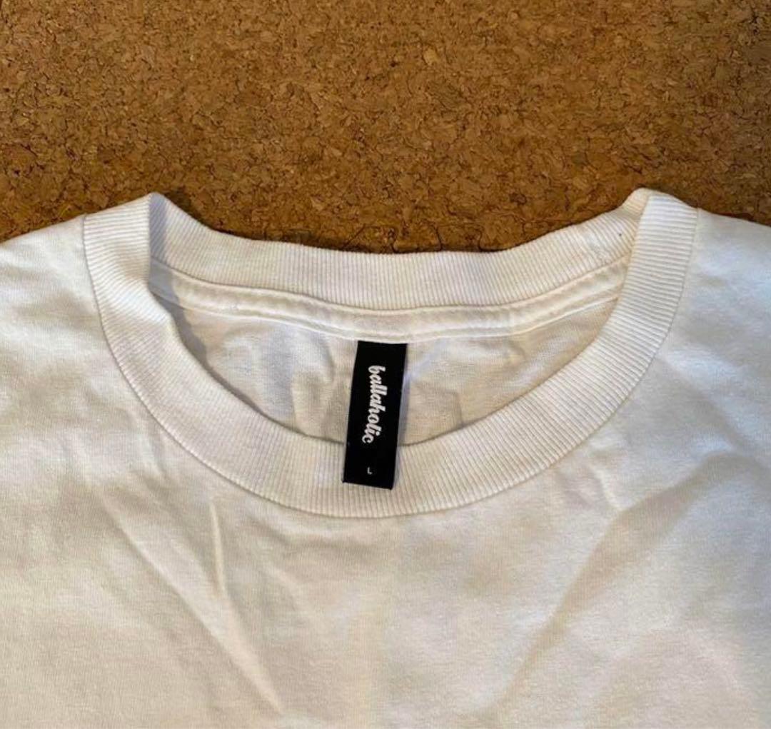 【希少品】ballaholicロゴ　Tシャツ ホワイトラバー　 L