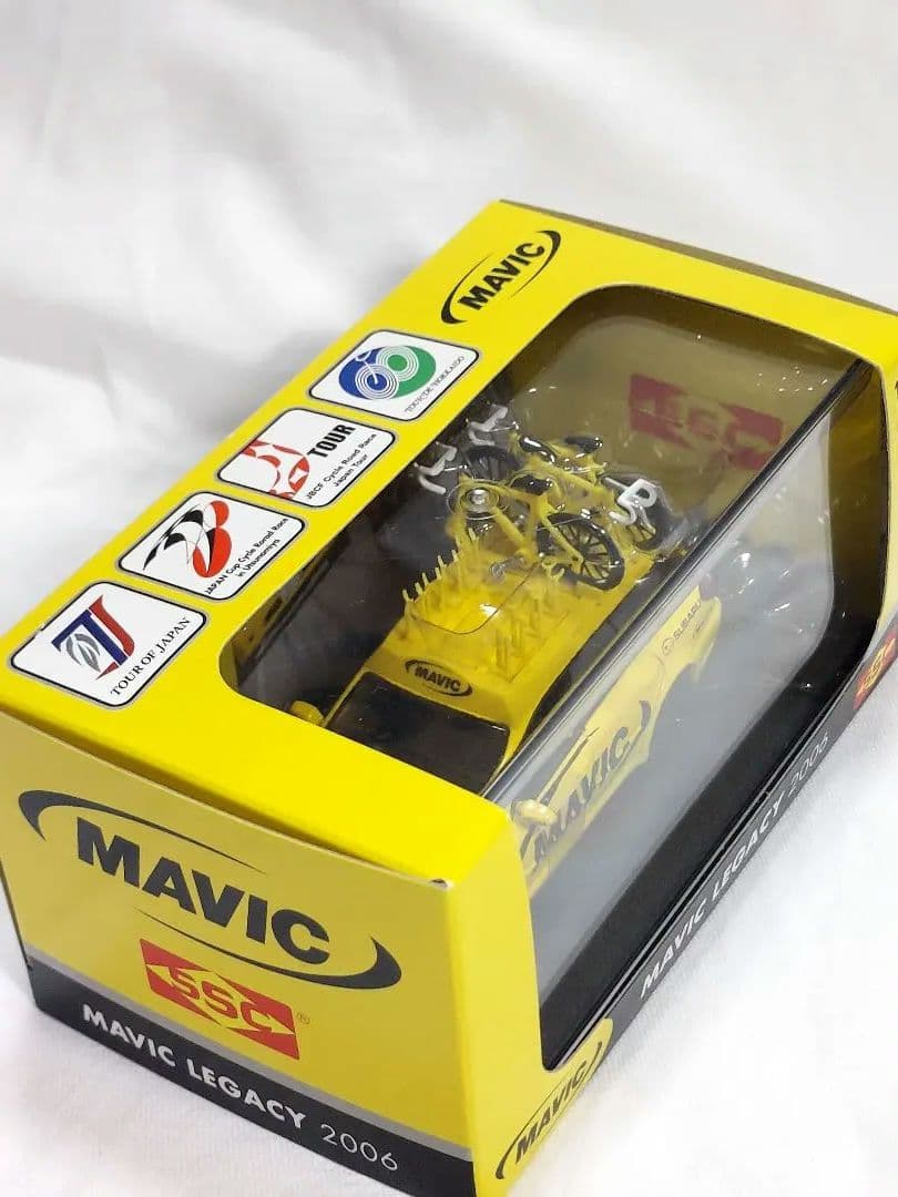 ジャパンカップサイクルロードレース MAVICサポートカー模型 ロードバイク付