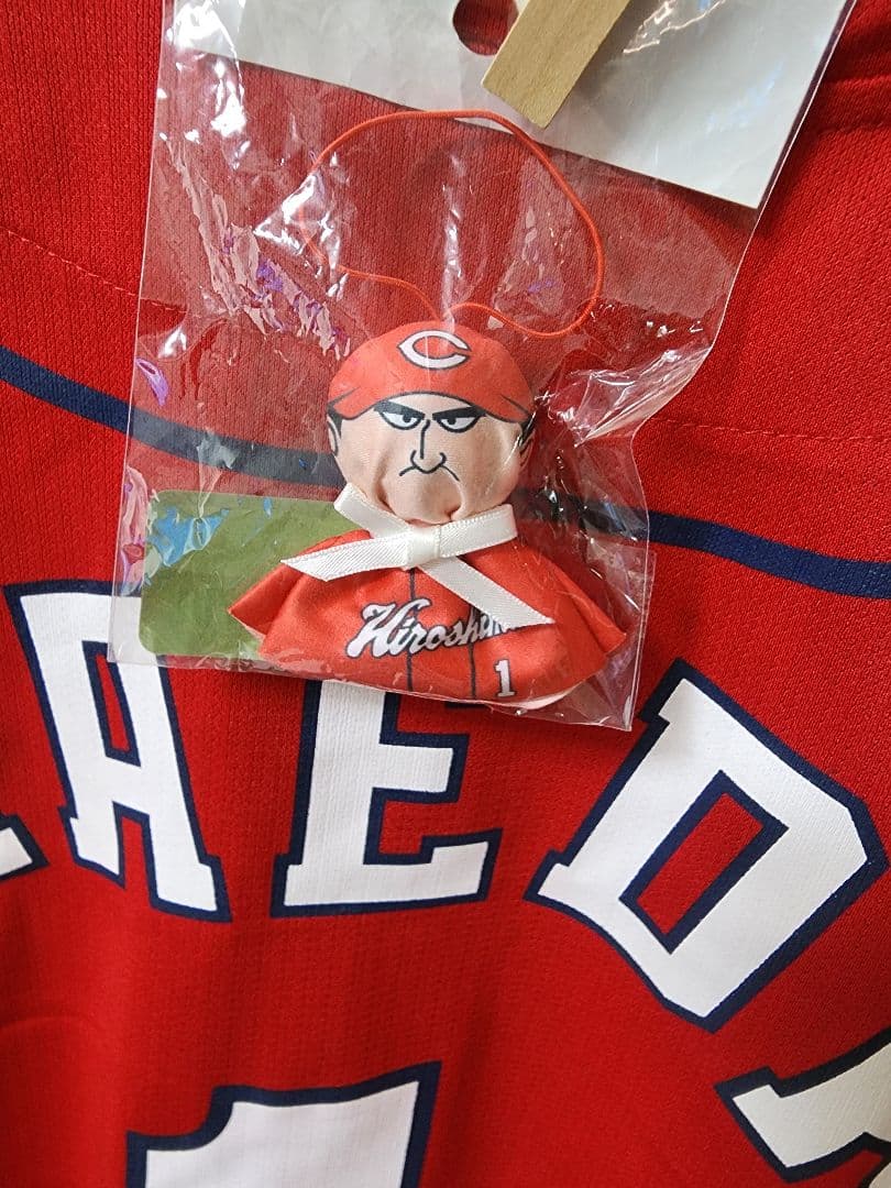 広島東洋カープ　前田智徳　ユニフォーム　てるてる坊主