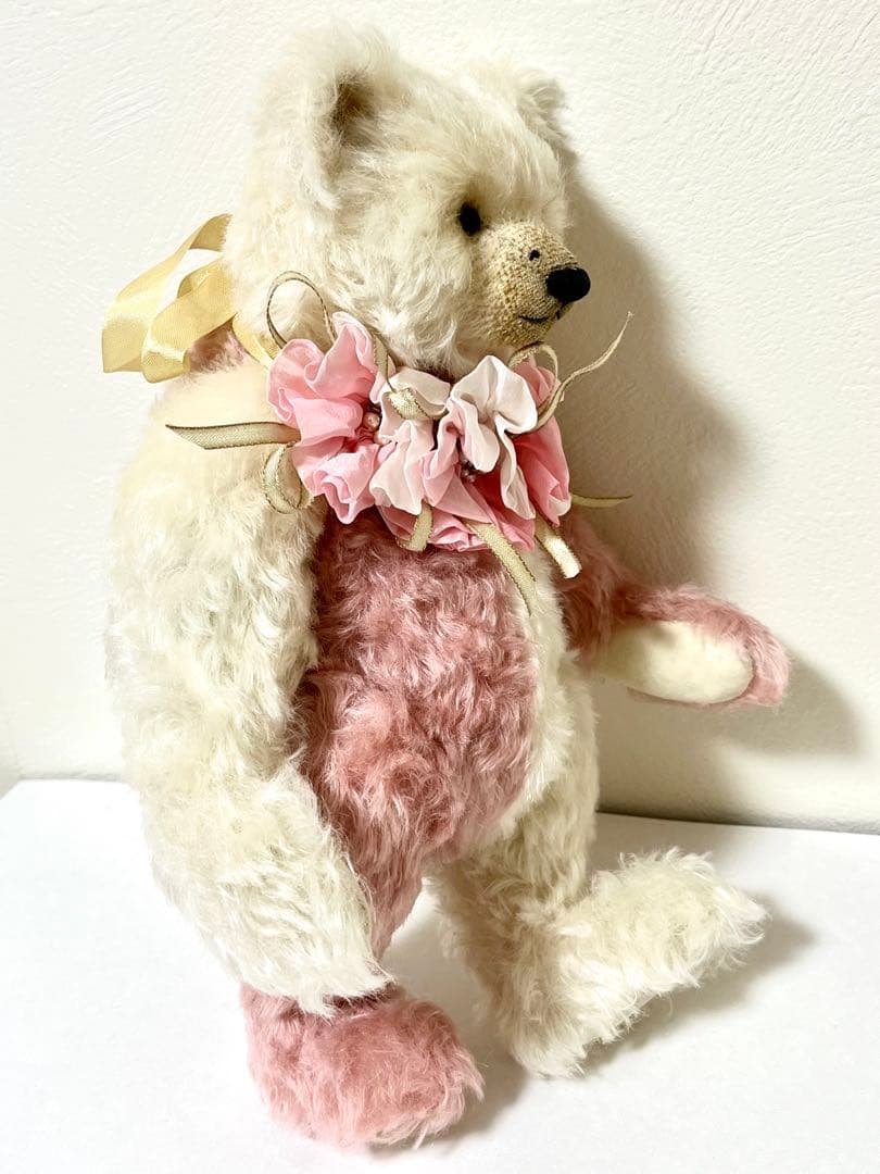 海外人気作家 テディベア 花のネックレス付き ぬいぐるみ 入手困難 イギリス