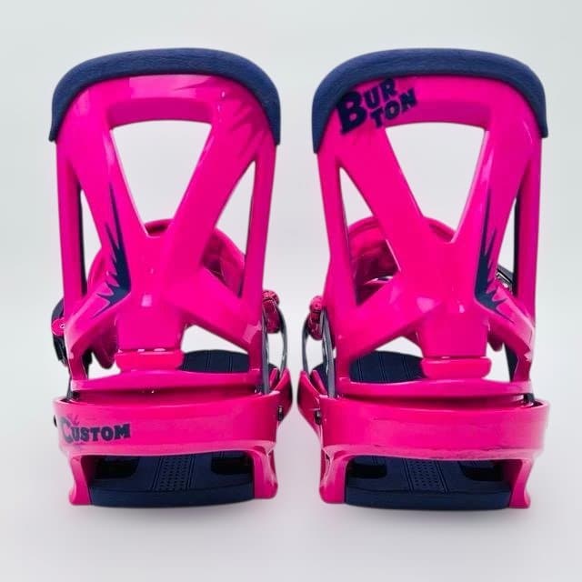 BURTON CUSTOM Sサイズ ピンク×ネイビー ロゴ 上位モデル