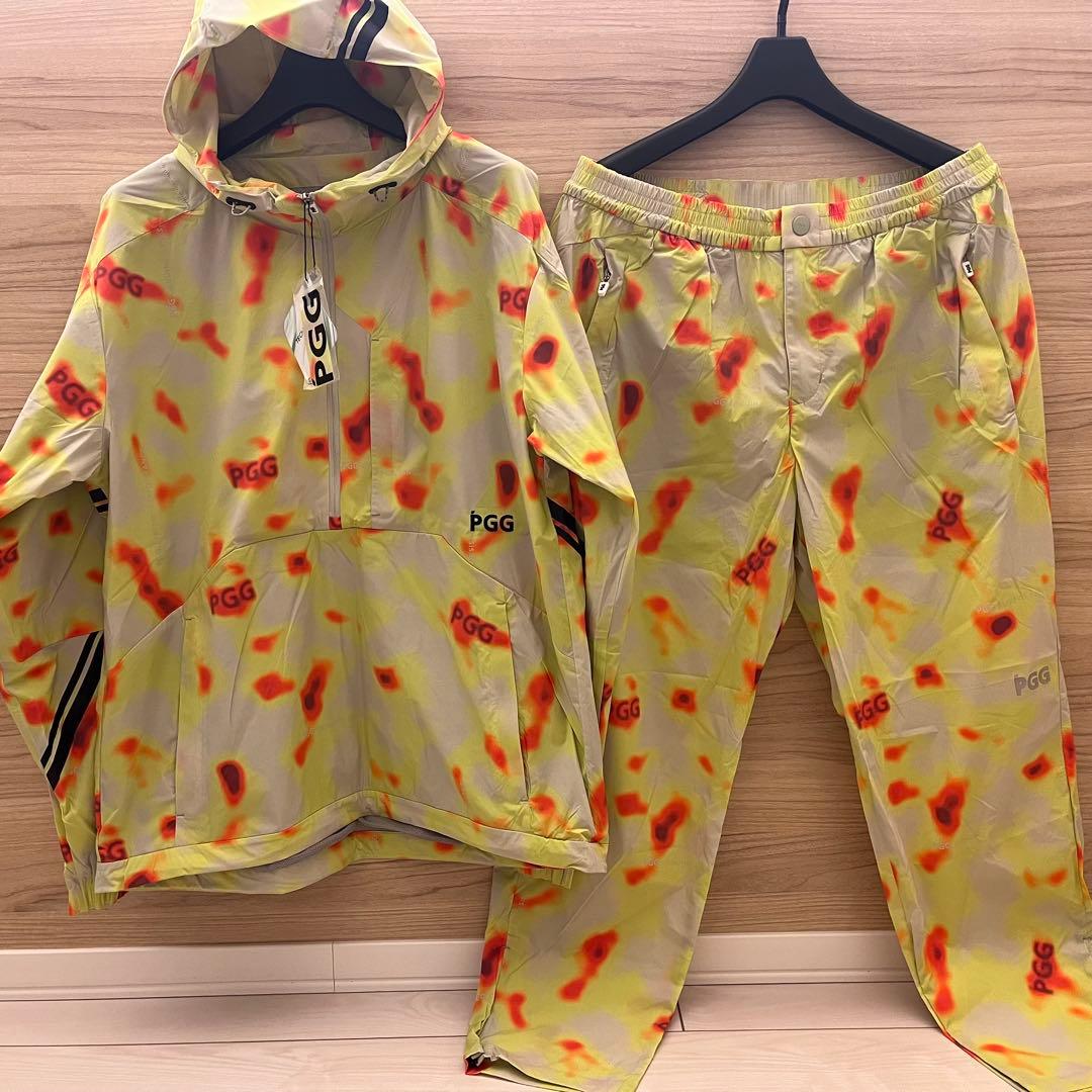 新品★82,500円 PGG パーリーゲイツ 春夏ゴルフセットアップ 黄緑5
