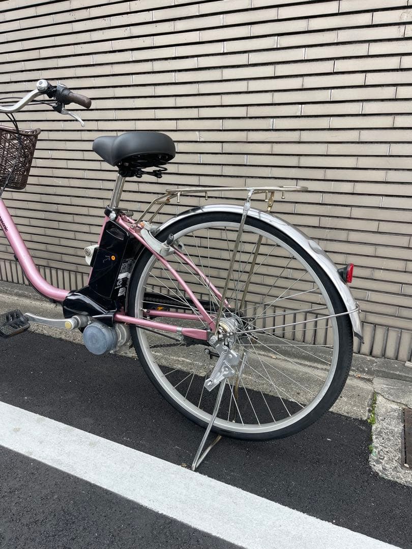 8.9ah Panasonic電動アシスト自転車 ピンク シティタイプ