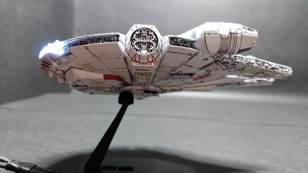 ミレニアムファルコン MF 電飾改修 　完成品 ビークルモデル　1/350