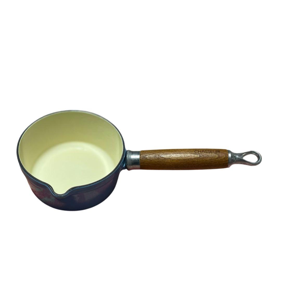 CHASSEUR ホーロー ミルクパン 14cm 鋳物　ホーロー鍋