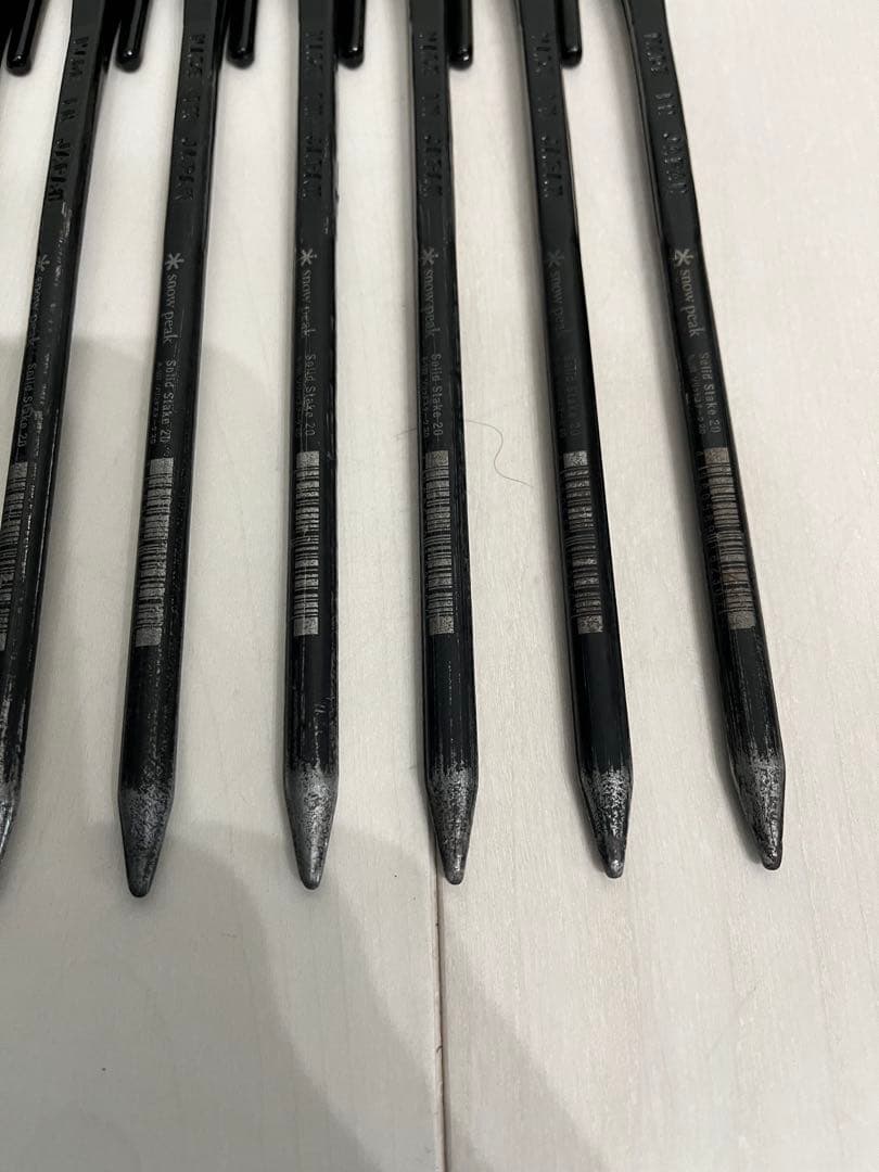 スノーピーク　ペグ　ハンマーセット　収納ケース付き　ペグは中古　１回使用