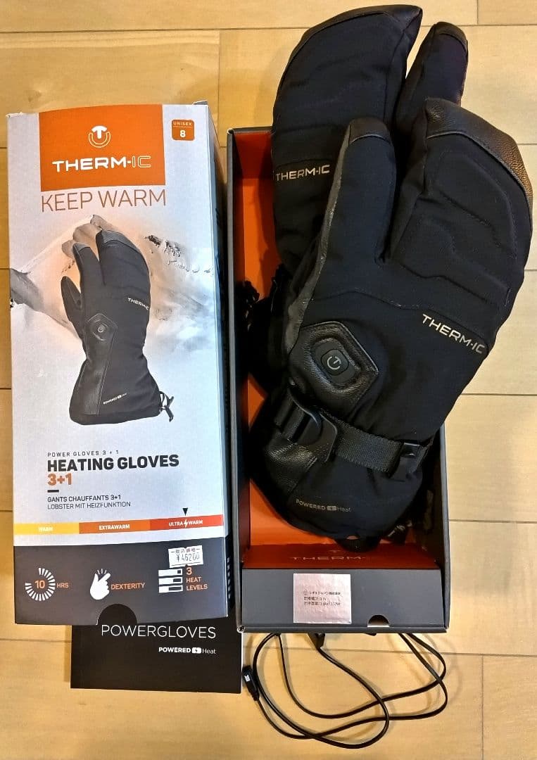 THERMIC ヒーティンググローブ 　POWER GLOVES 3+1