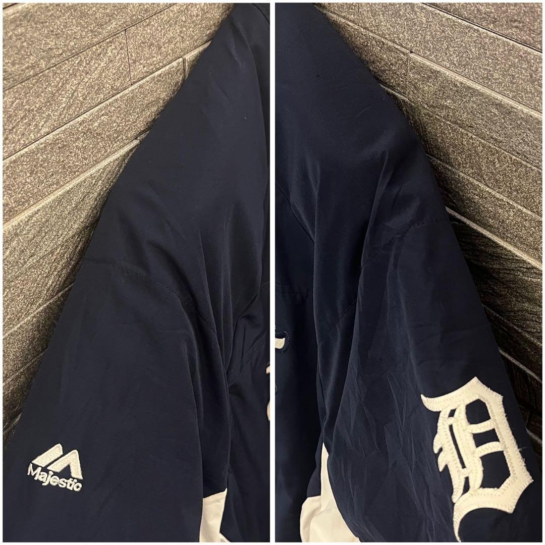 デトロイト・タイガース　Tigers　ベースボールジャケット　スタジャン　2XL
