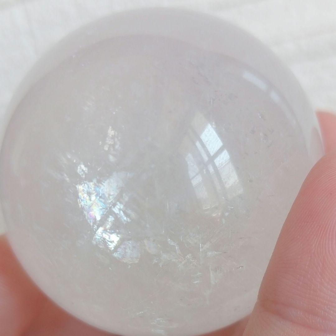 シラ　虹　ホワイト水晶