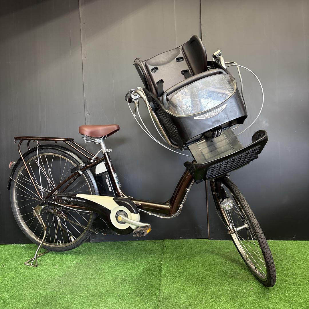 電動自転車 BS Angelino ブラウン 3人乗り対応　29