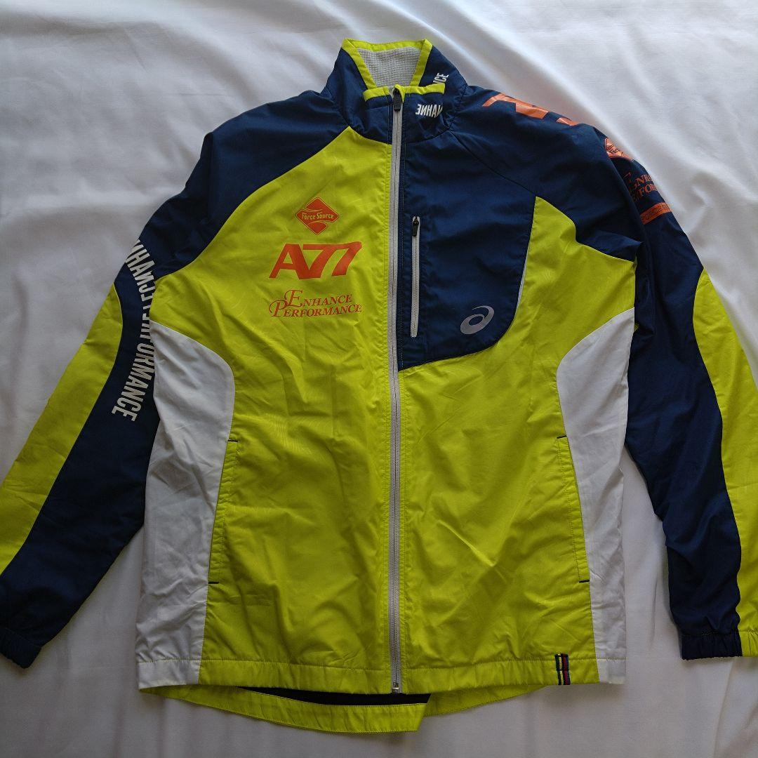アシックス　A77 XL ジャケットとパンツセット　ウィンドブレーカー