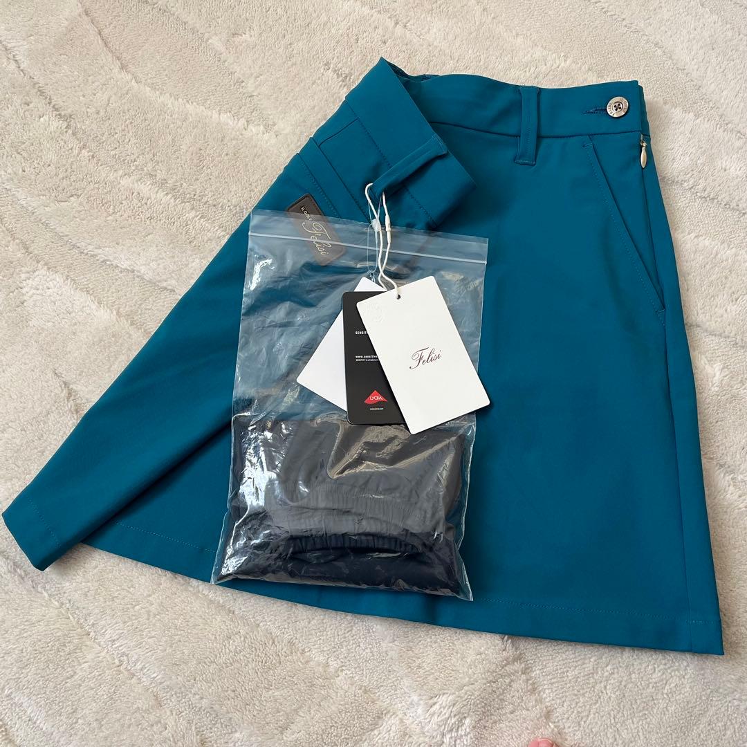 新品★55,000円 BRIEFING＆Felisi ゴルフセットアップ 青緑S