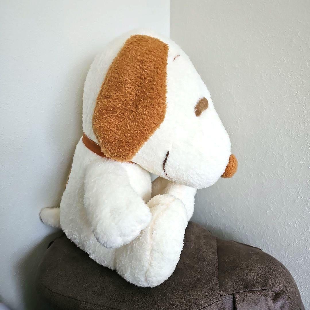 井上スヌーピー　BIG　ぬいぐるみ　新品　クリーム×キャメル