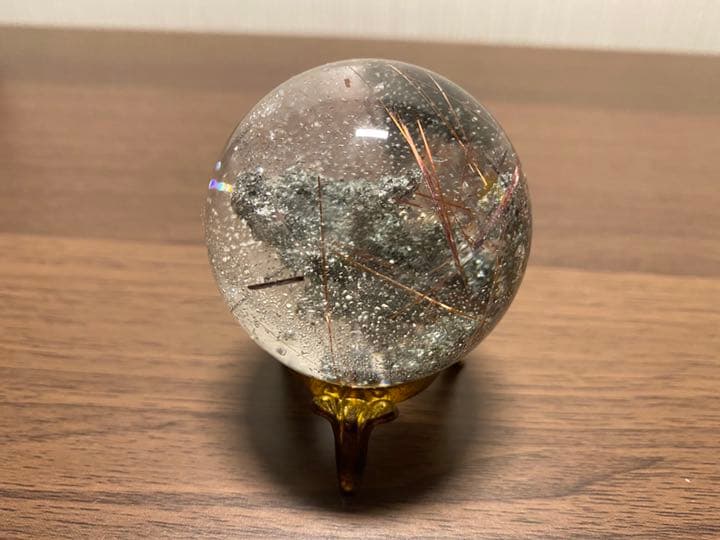 ✶一点物✶　ガーデンクォーツ　丸玉　52mm