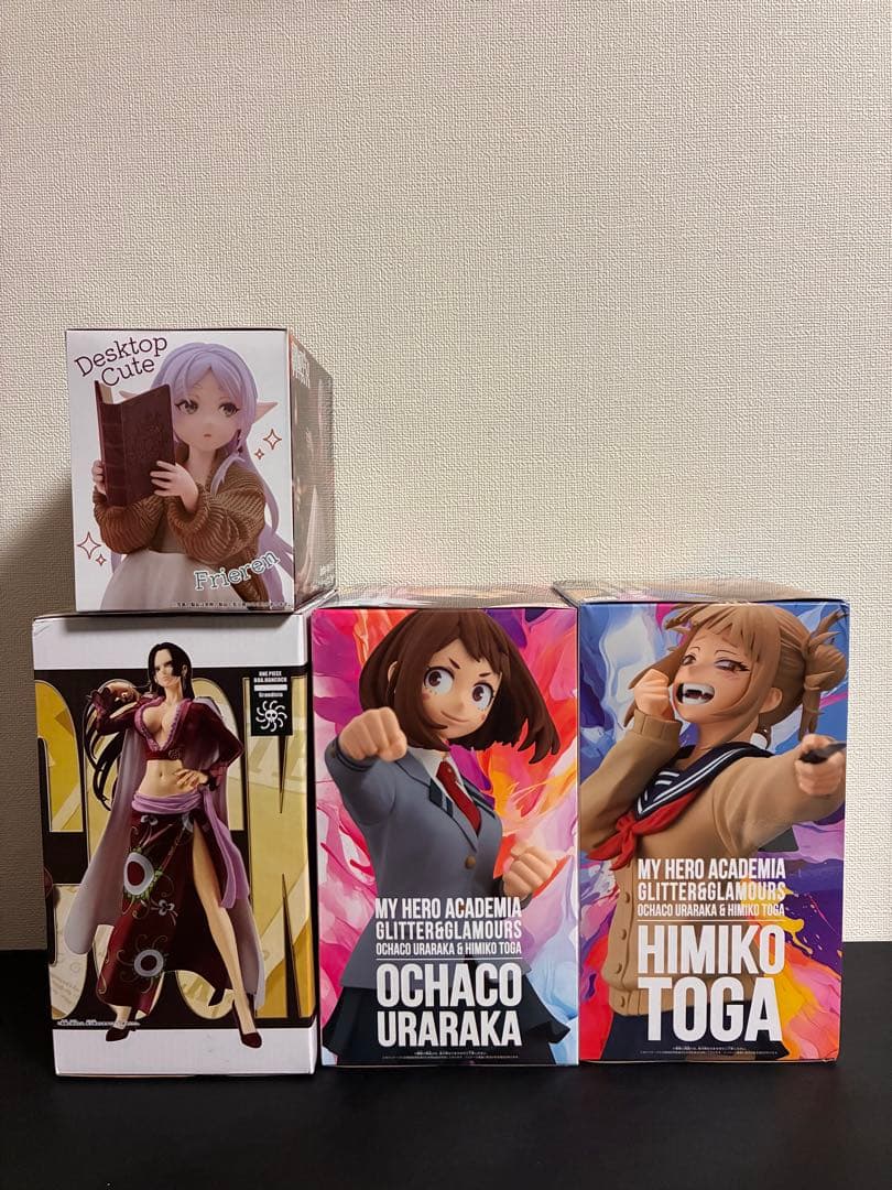 最新プライズフィギュア4体セット　ハンコック、フリーレン、麗日お茶子、トガヒミコ