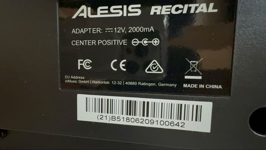88鍵盤 電子ピアノ フルサイズ Alesis Recital