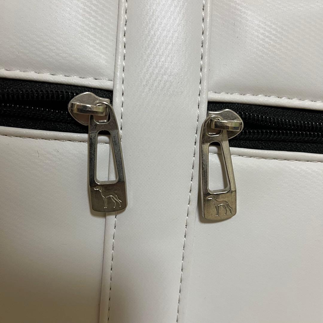 【極美品】 adabat ゴルフバッグ ホワイト 2way ベルト付き ボストン