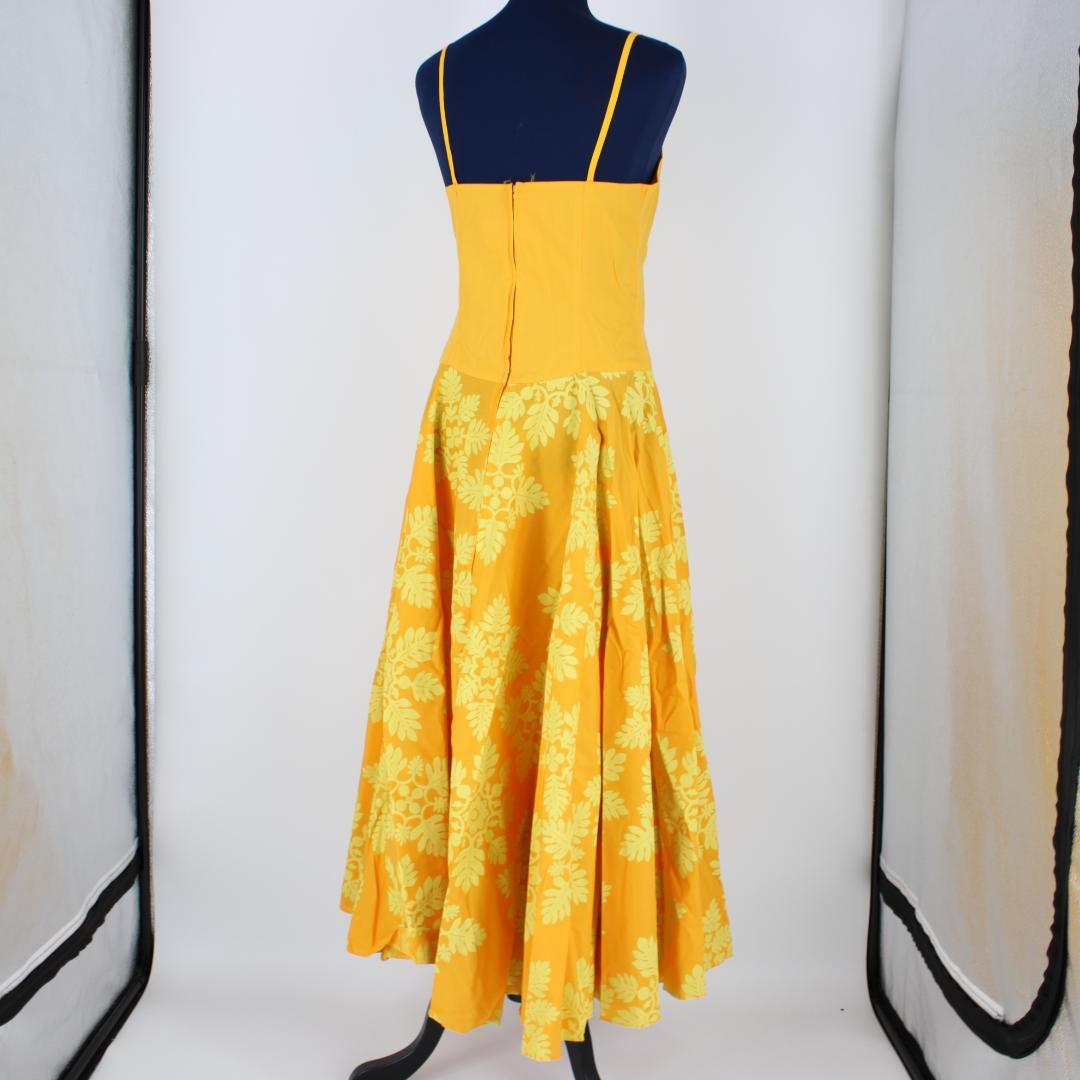 【フラダンス用衣装 ハワイ製】MUUMUU FACTORY イエロー ドレス