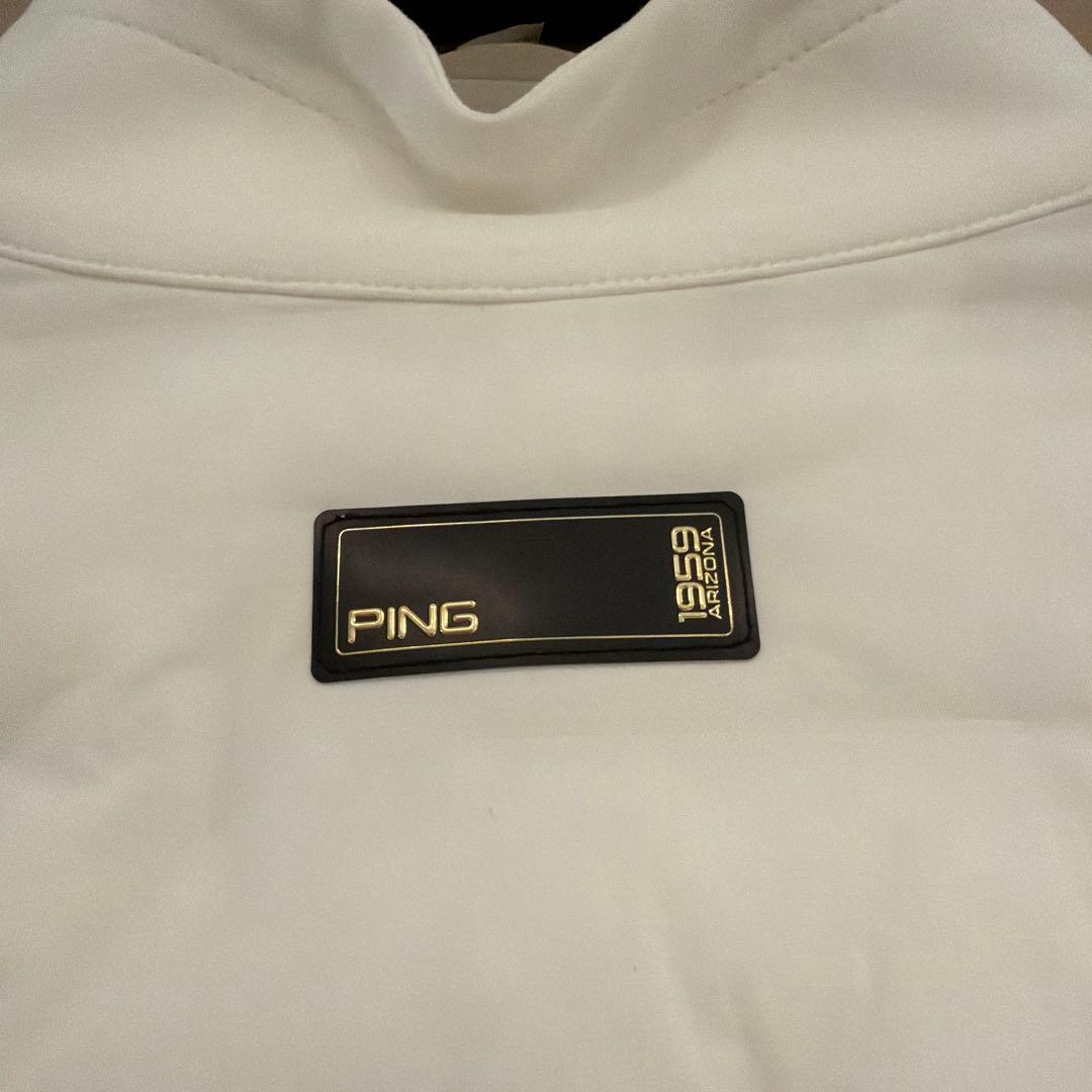 PING ホワイト キルティングジャケット