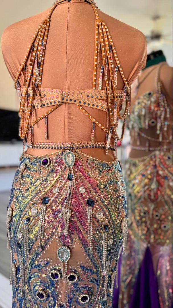 Bellydance costume ベリーダンス　衣装　オリエンタル　パープル
