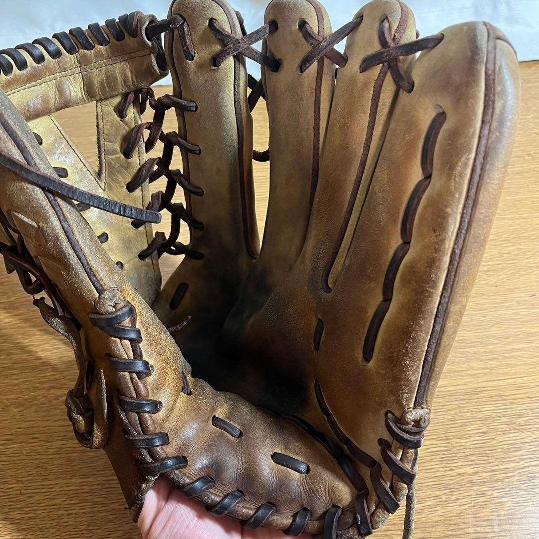 向*う様 ※ジャンク ミズノプロ 一般硬式 グローブ グラブ 平裏破れあり 外野