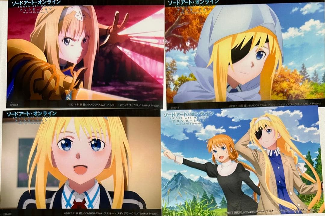 ソードアート・オンライン WoU ネットプリント アリス　まとめ売り