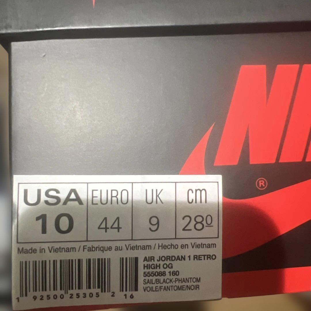 NIKE Air Jordan 1 Retro High OG ホワイト/レッド