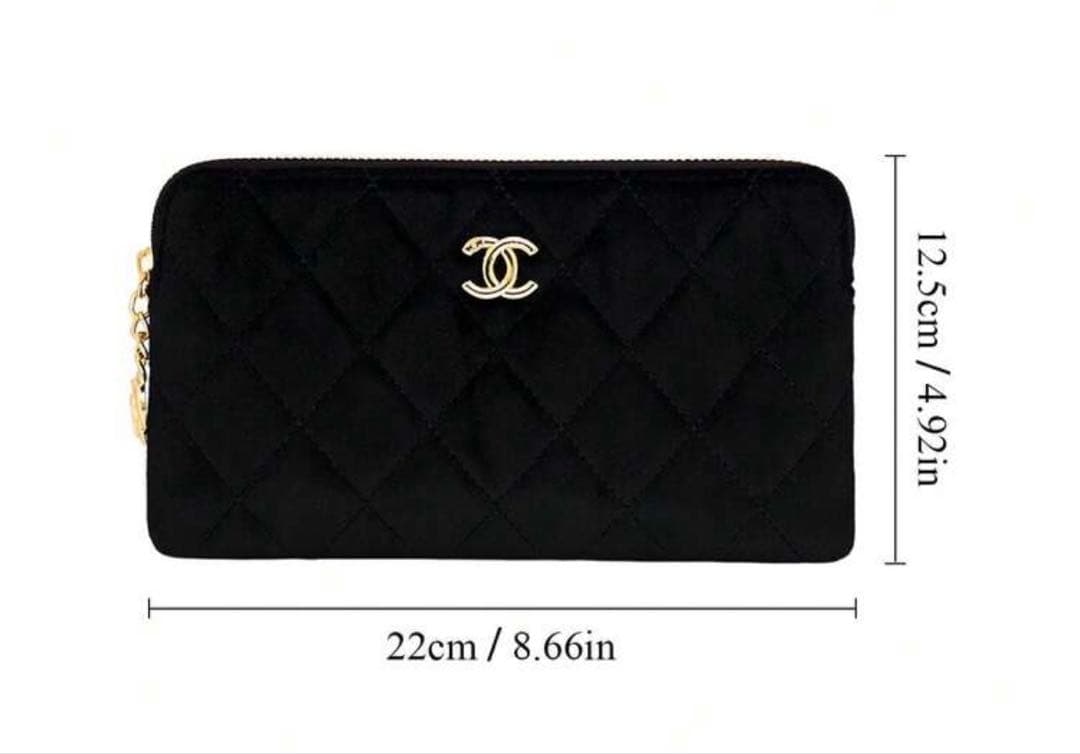 【新品未使用】CHANEL メイクアップクラッチバッグ ノベルティ チェーン付き