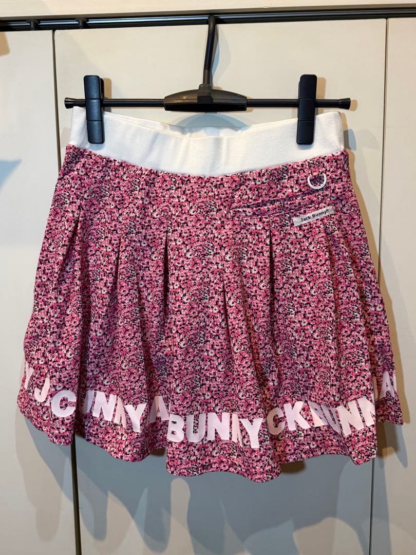 Jack Bunny プリーツスカート サイズ0 ピンク 花柄 新品