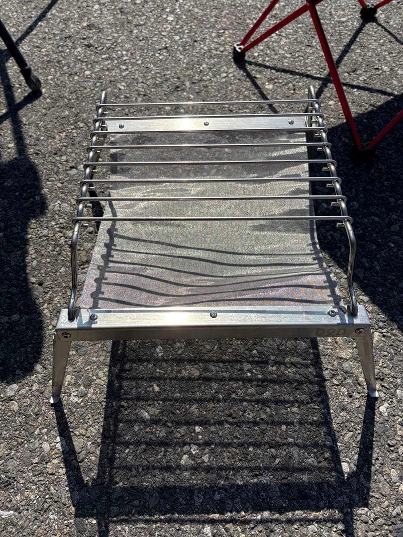【 美品 】DOD チェアー テーブル BBQグリル 3点セット ソロキャンプ