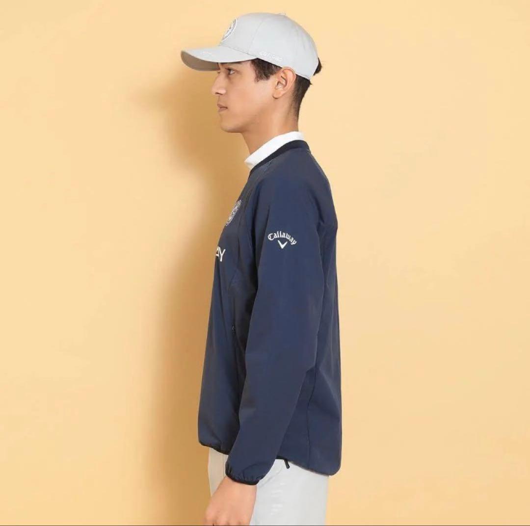 【新品】キャロウェイ／クルーネックブルゾン／ストレッチ／Ｍサイズ