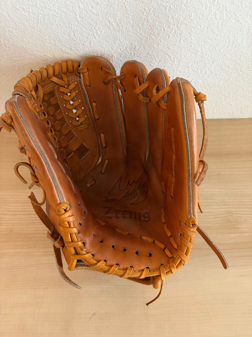 ジームス　Zeems 軟式グローブ ブラウン レザー