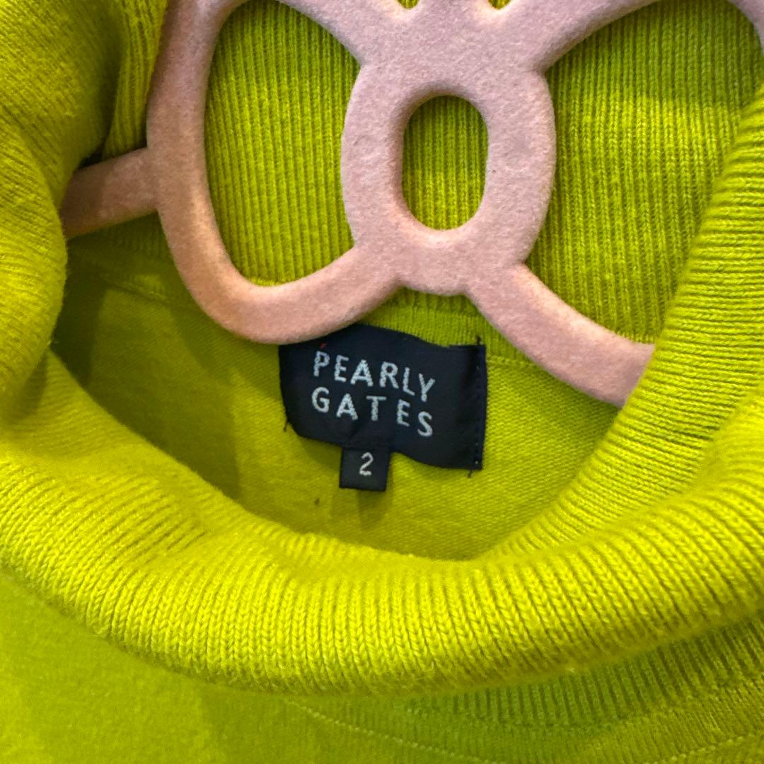 超美品 PEARLYGATES パーリーゲイツ タートルネックセーター