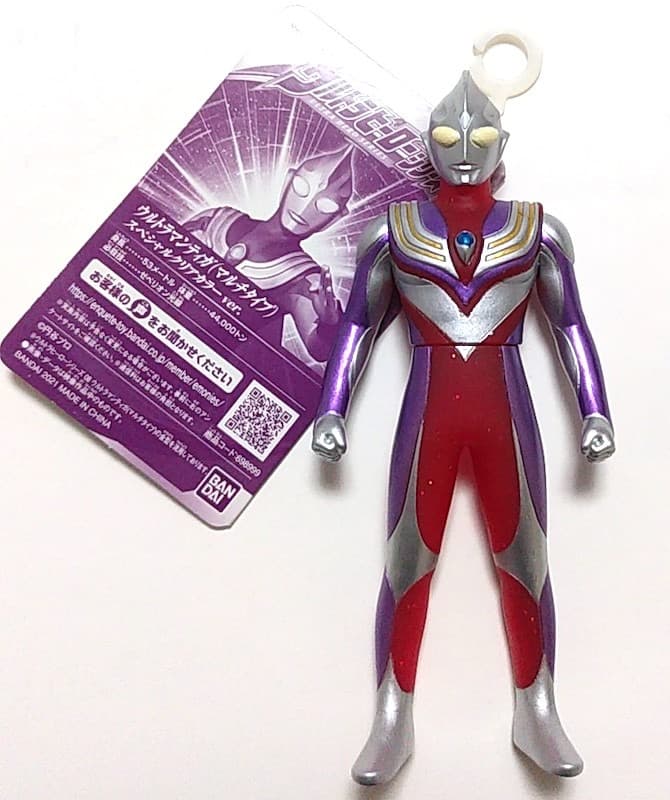 ★限定レア★ウルトラマンティガ ソフビ　スペシャルレッドスケルトン＆メタル ゼロ