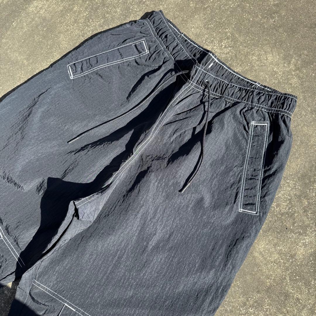 WEEE★　NIKE ナイキ スウッシュ 黒 M ステッチ トラックパンツ