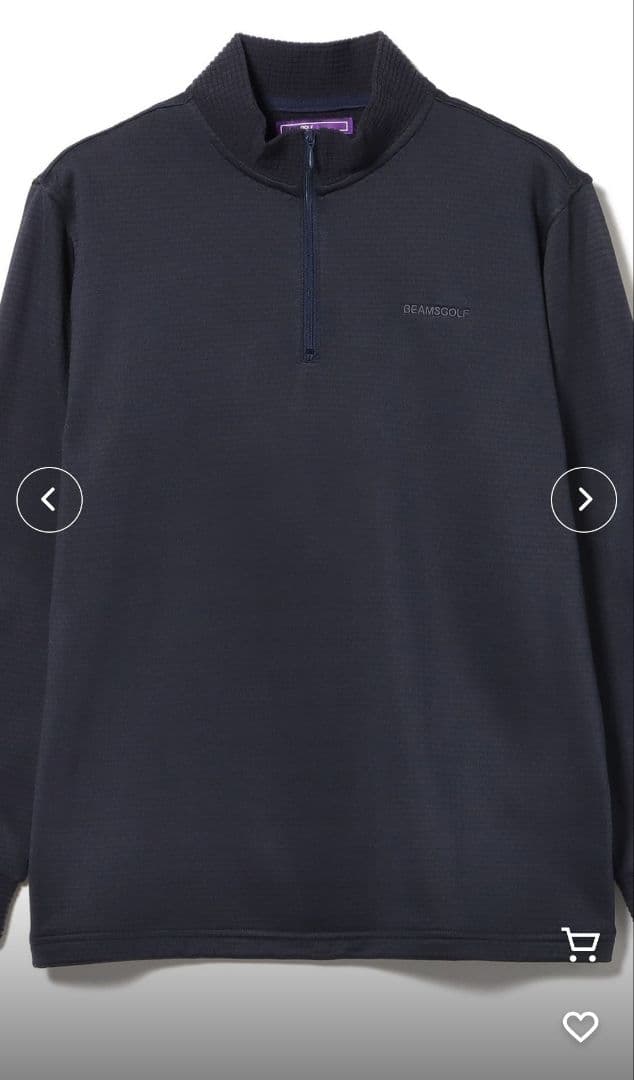 BEAMS GOLF ハーフジップ ロングスリーブシャツ