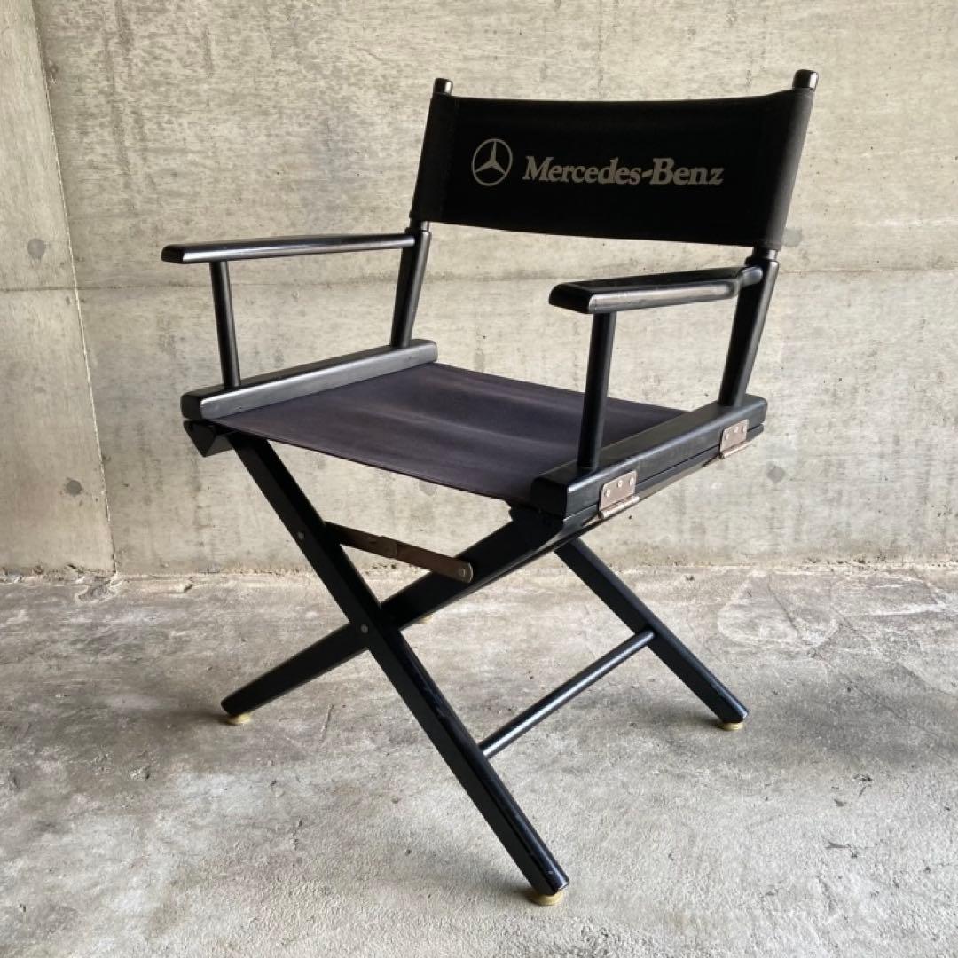 Mercedes Benz ディレクターチェア 椅子 折り畳み 車 レトロ