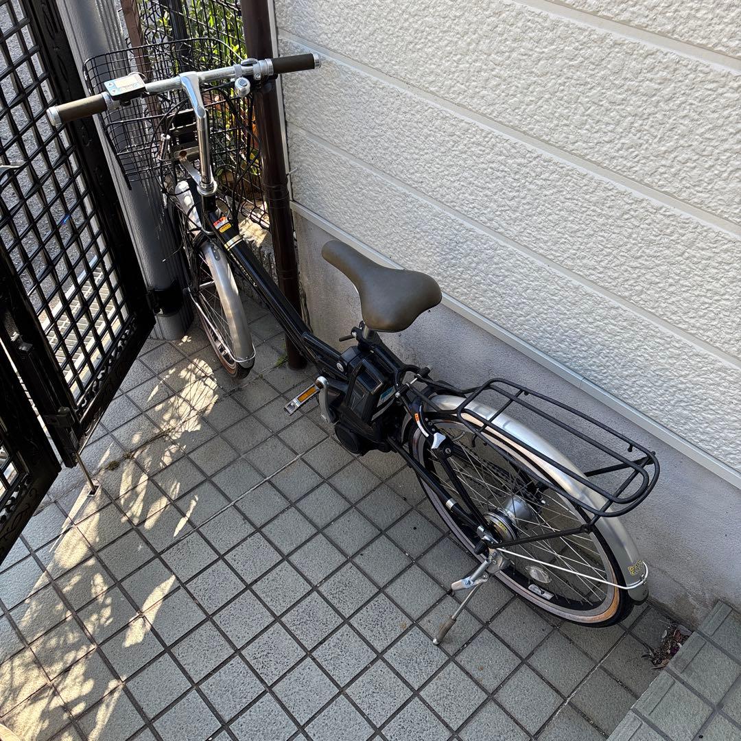 電動アシスト自転車 シティタイプ 黒