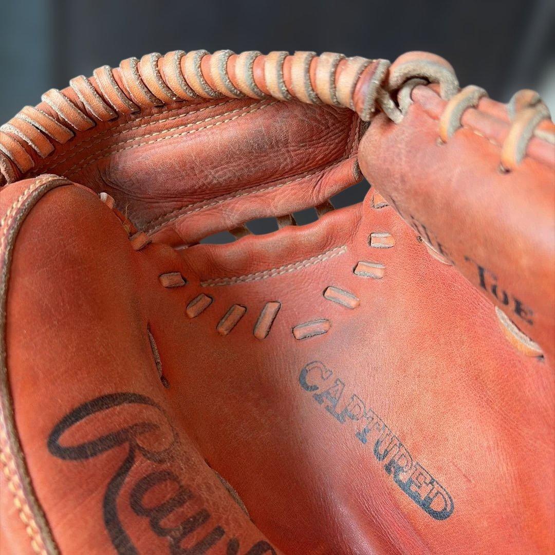（良品）オールド　Rawlings 軟式用キャッチャーミット CAPTURED