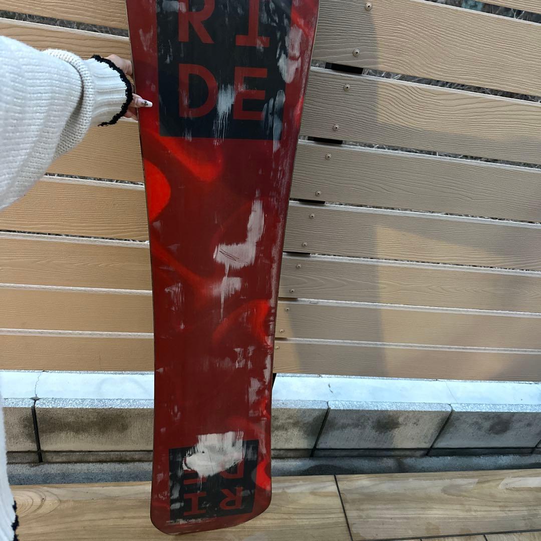値下げ！RIDE スノーボード 赤 目のデザイン