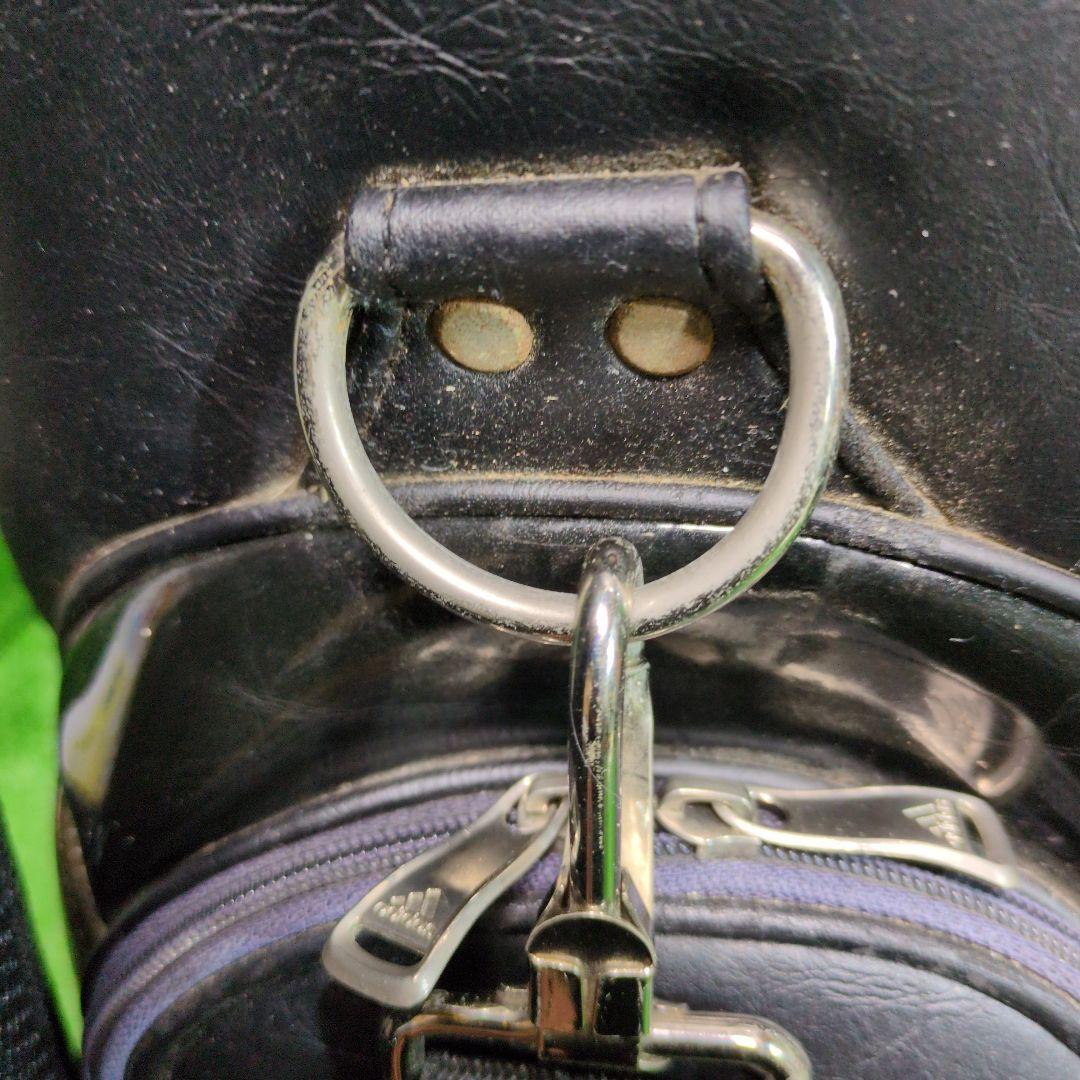 adidas キャディバッグ黒 ブラックヘッドカバー付き