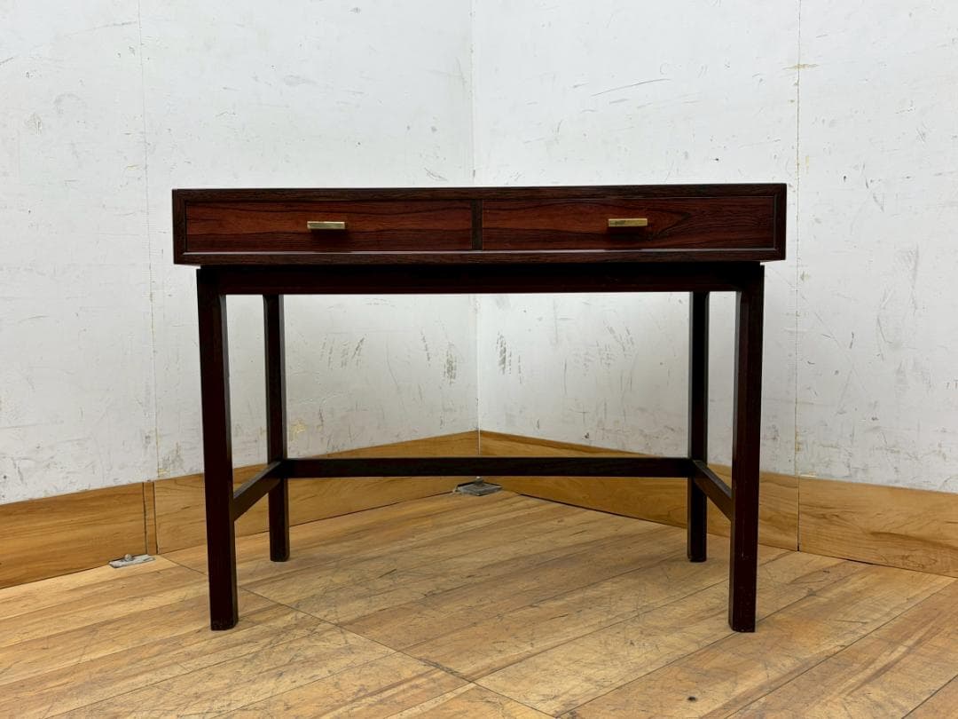 T7823☆希少☆ヴィンテージ☆ローズウッド材☆デスク☆北欧スタイル☆1970年
