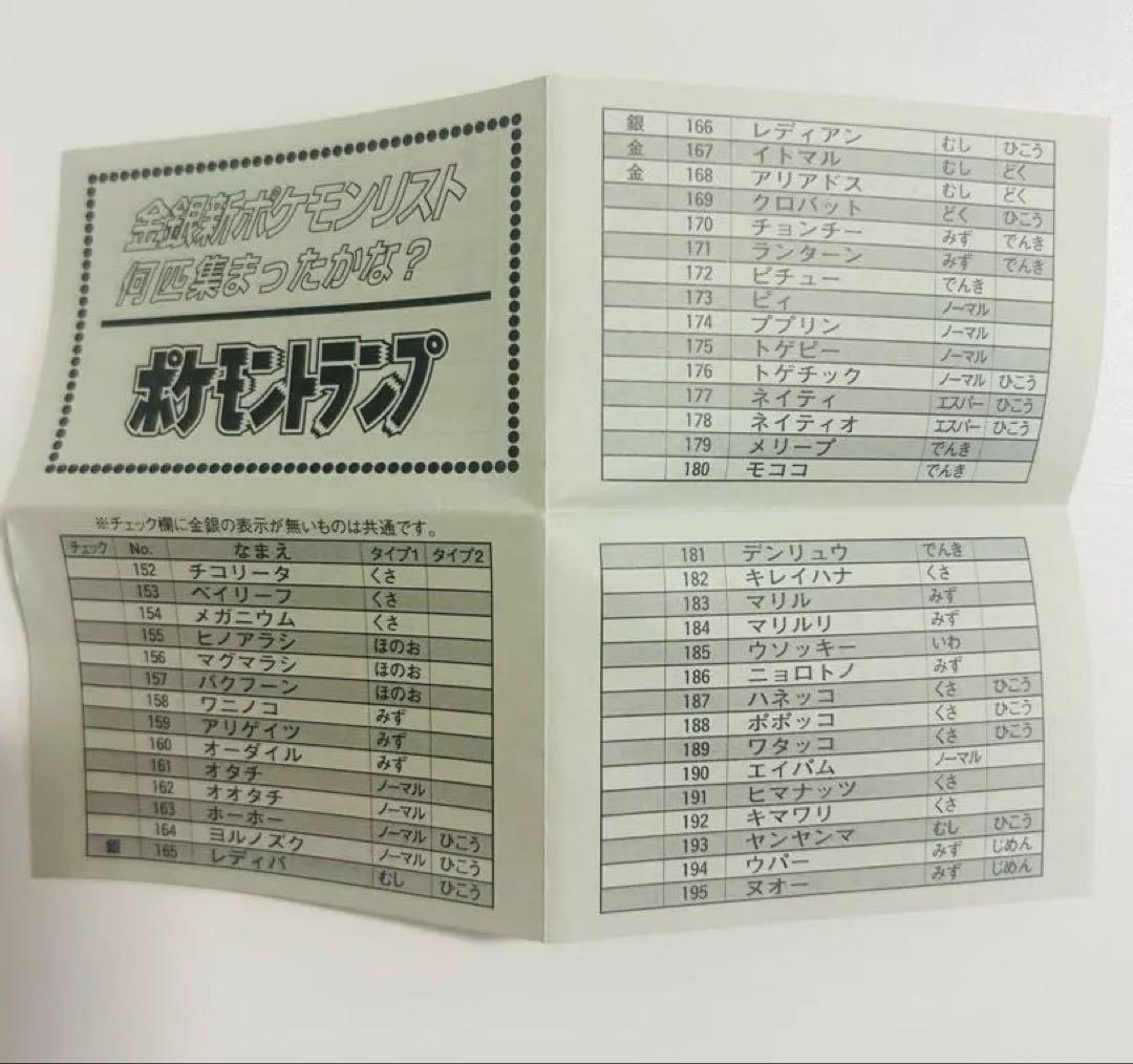 Nintendo ポケモントランプ PART2 金