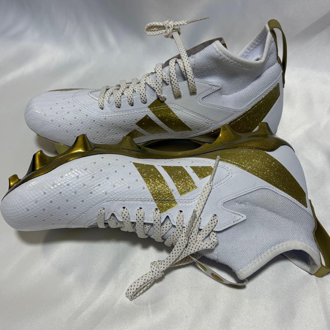 Adizero Impact Cleats　WHT/GLD　27.5㎝　N