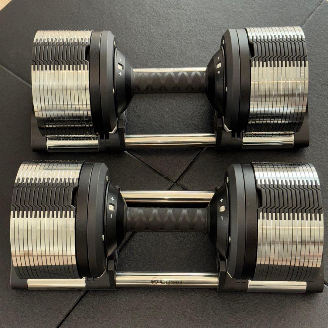 【送料込】ライシン ヘリックスミラー 32kg 1kg刻み 可変式ダンベル ②
