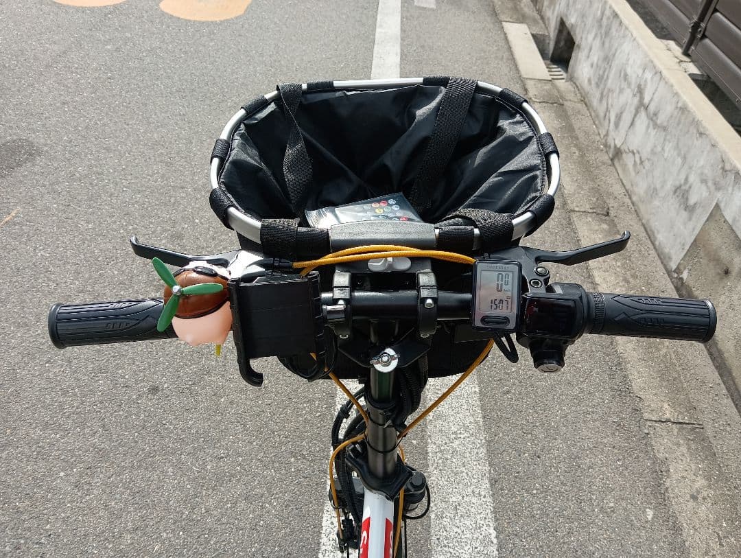 折りたたみ電動アシスト自転車 カスタム LEDリモコン付