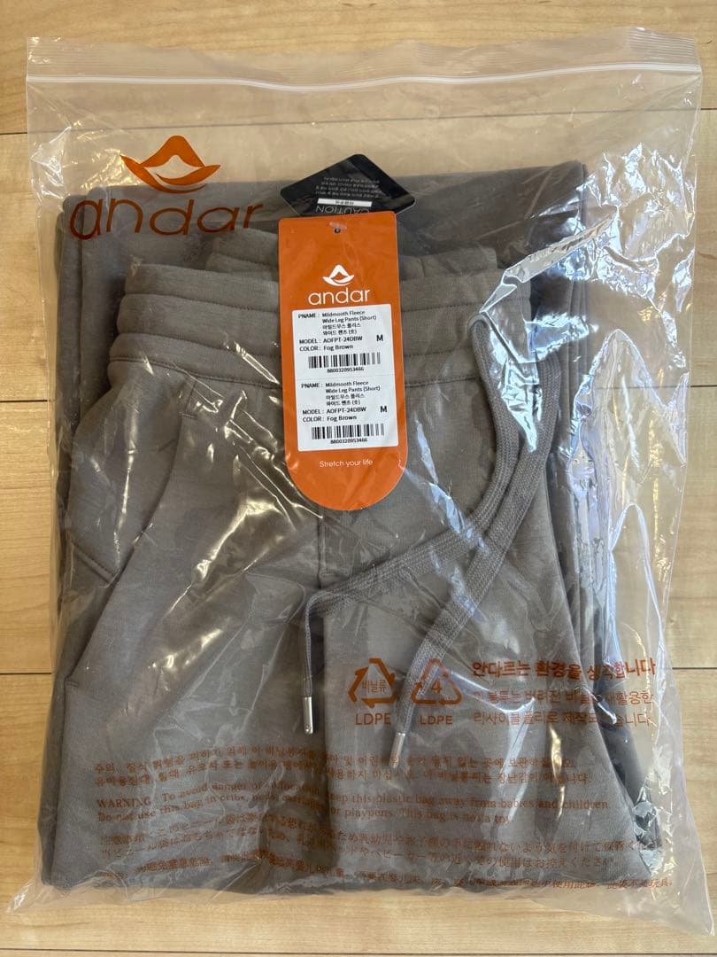 andar MadmoothFleeceWideLegPants ショート M