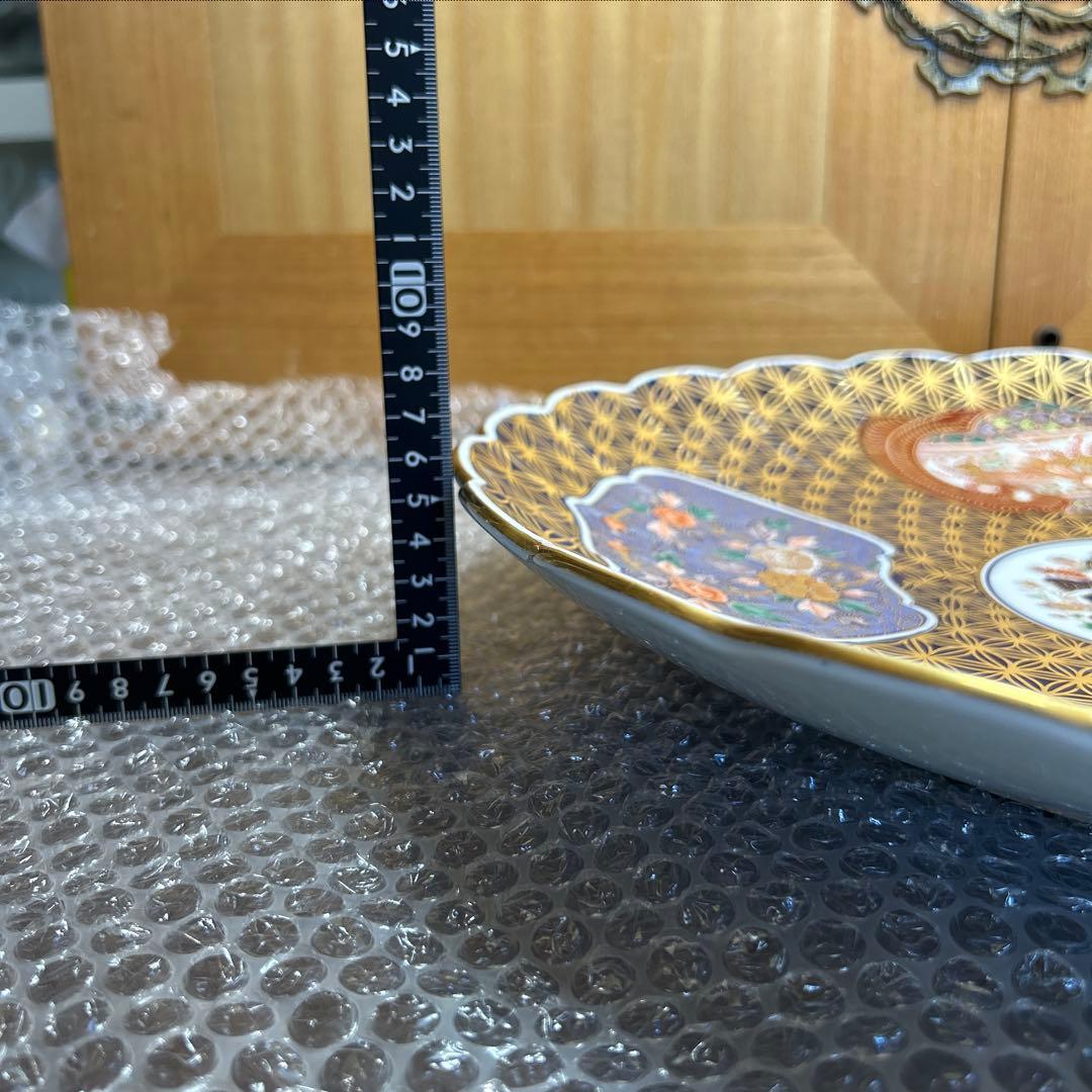 其泉　日肥其泉昭和年製　約40㌢大皿　賞美堂　美術有田焼