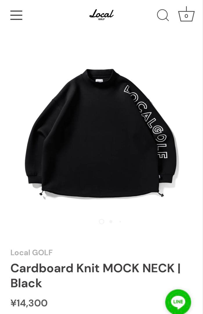 【完売品セット】LOCAL GOLF モックネック＆ジョガーパンツセット
