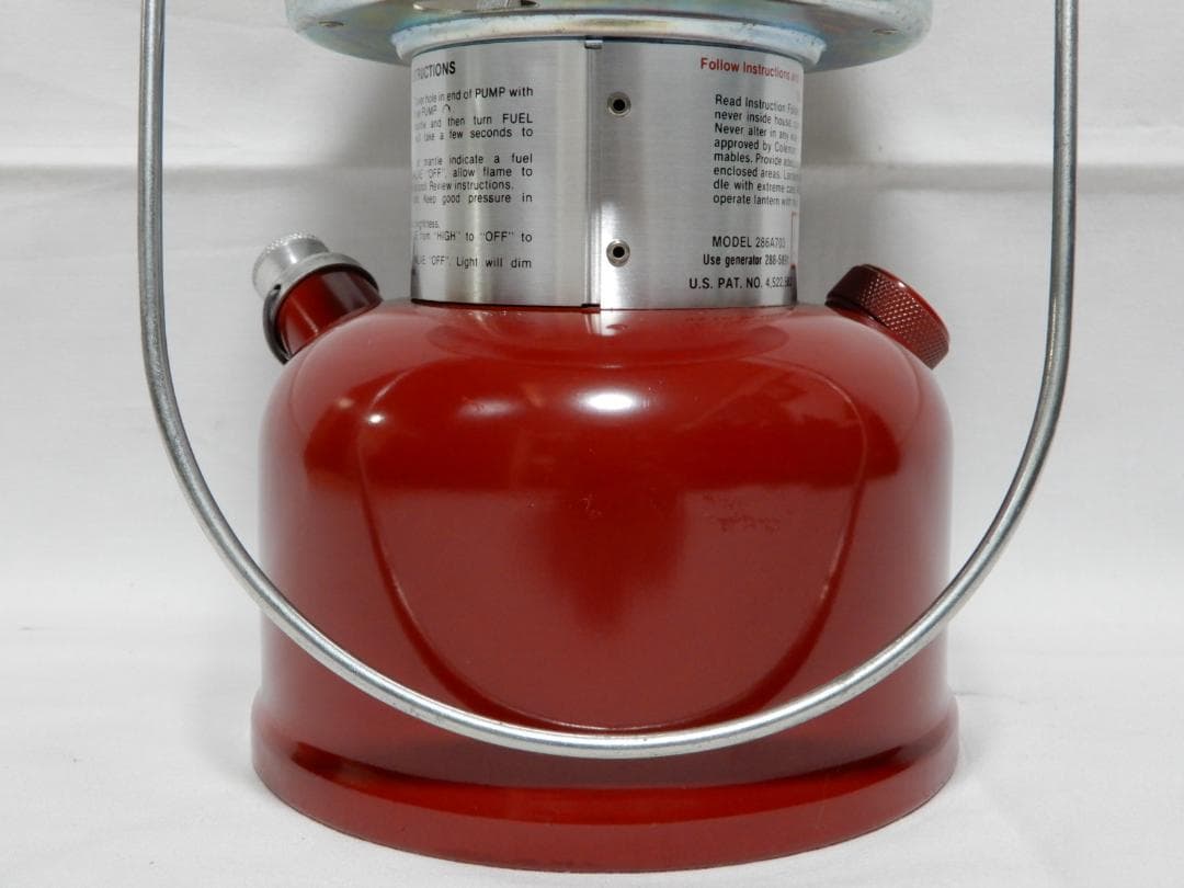 80's　Coleman/コールマン　286A　赤ランタン　完動品！　使用僅美品